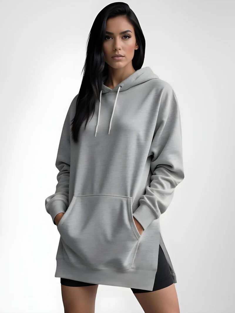 Womens Hooded Pullover Sweatshirt with Pocket