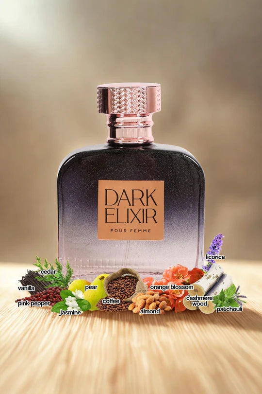 DARK ELIXIR PERFUME EAU DE PARFUM FOR WOMEN - 3.4FL.OZ.