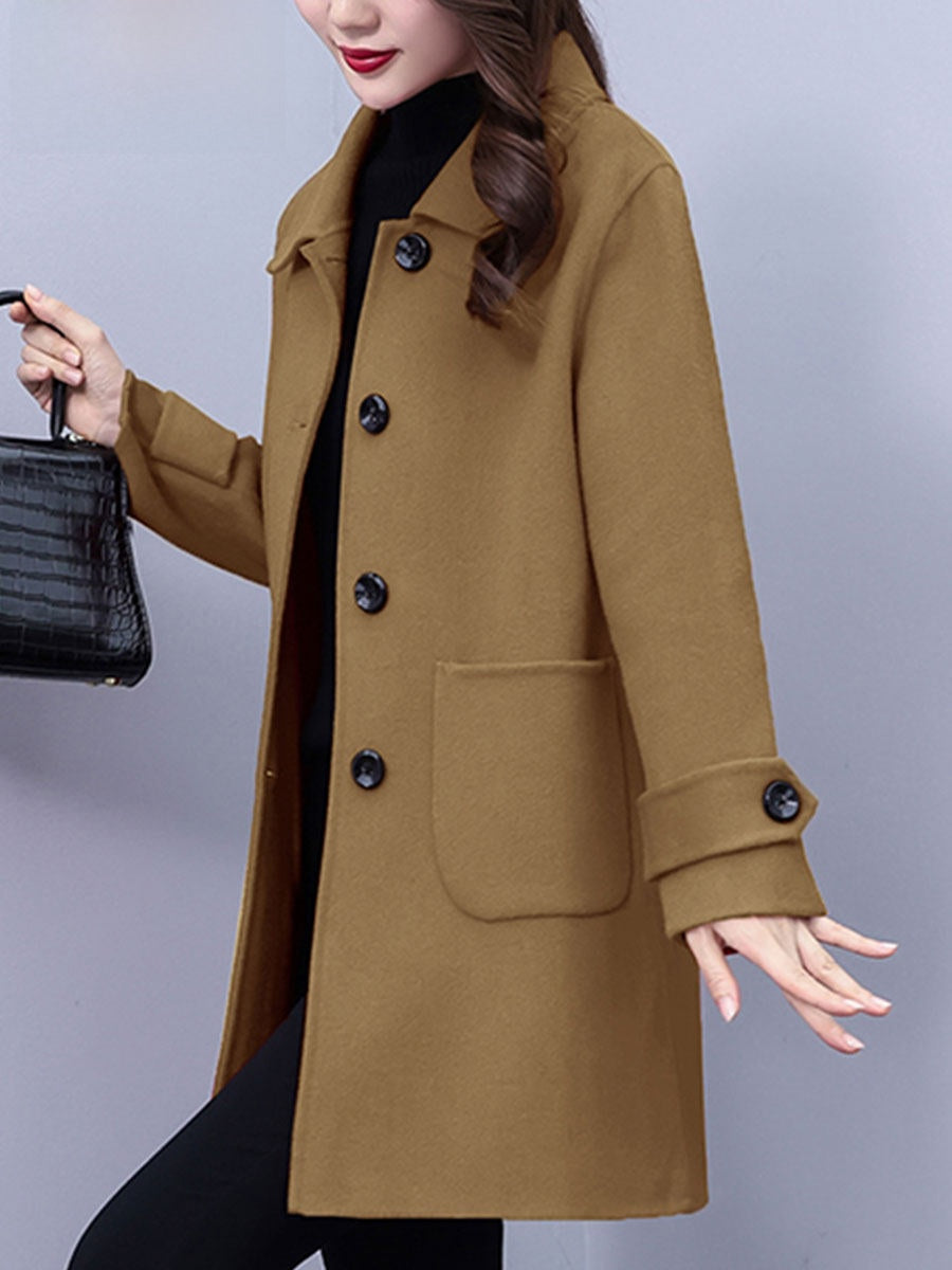 Women's Classic mid-length wool coat