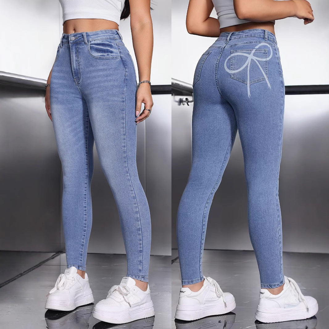 Pantalones elásticos para mujer de talla pequeña 