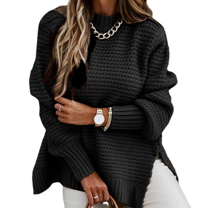 Loose Long-Sleeved Pullover Knitted Sweater