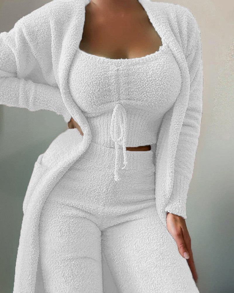 Soft double-sided velvet fabric pajama for women