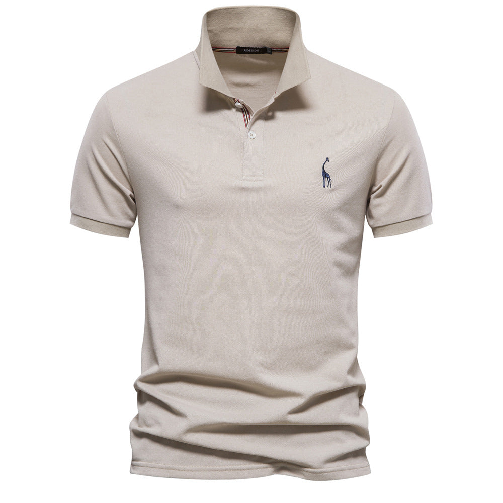 Men's Cotton Embroidered Polo Shirt