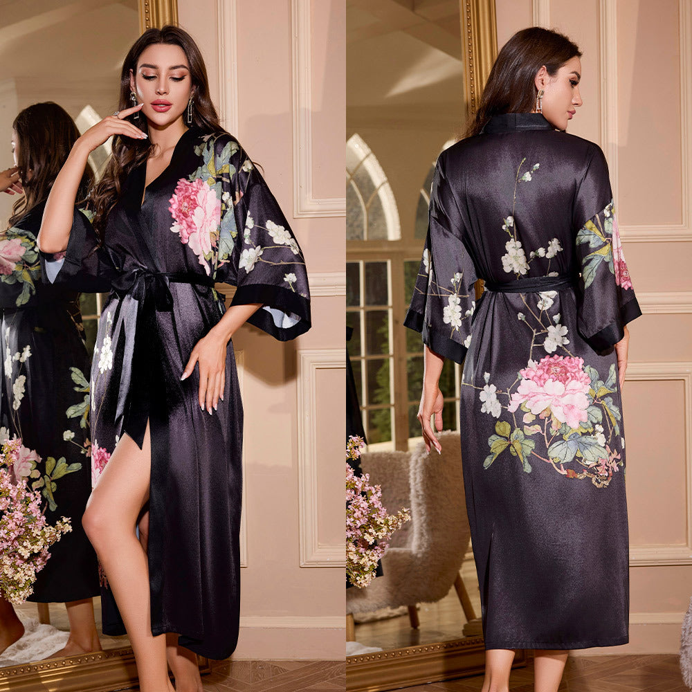Womens Ice Silk Nightgown