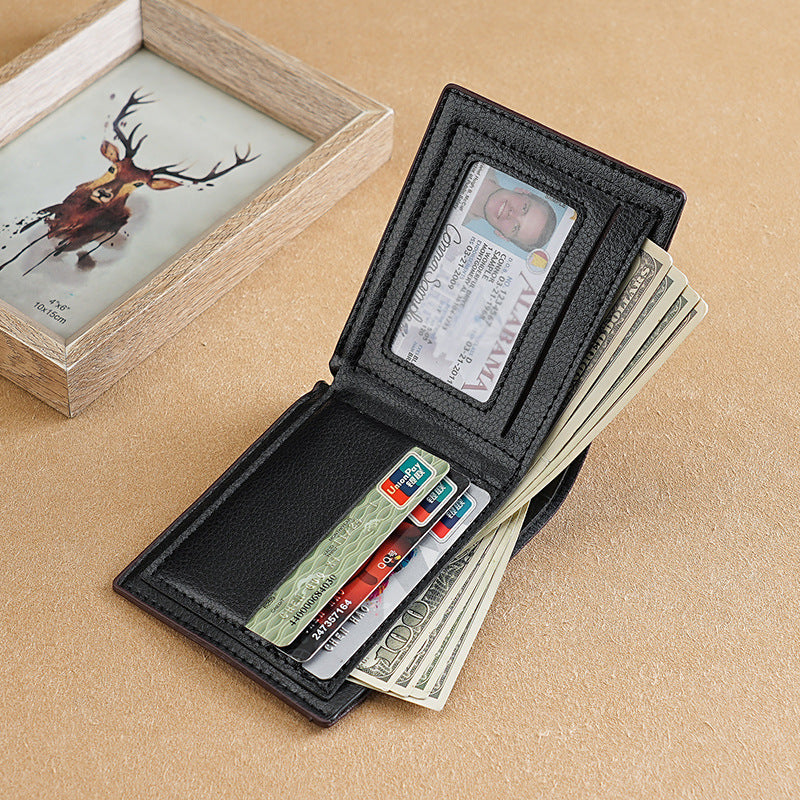 Men?s Bifold PU Leather Wallet