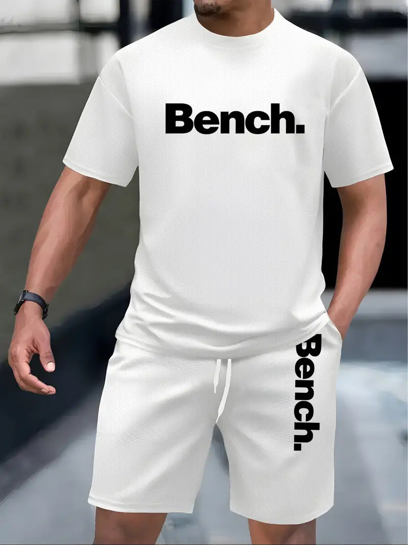 Men's Casual Short Sleeve Letter Print T-Shirt