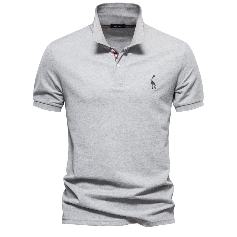 Men's Cotton Embroidered Polo Shirt