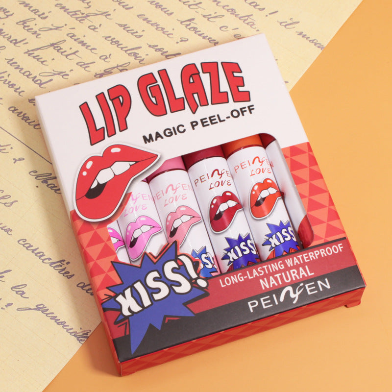 Waterproof and easy-to-color pearl lip gloss