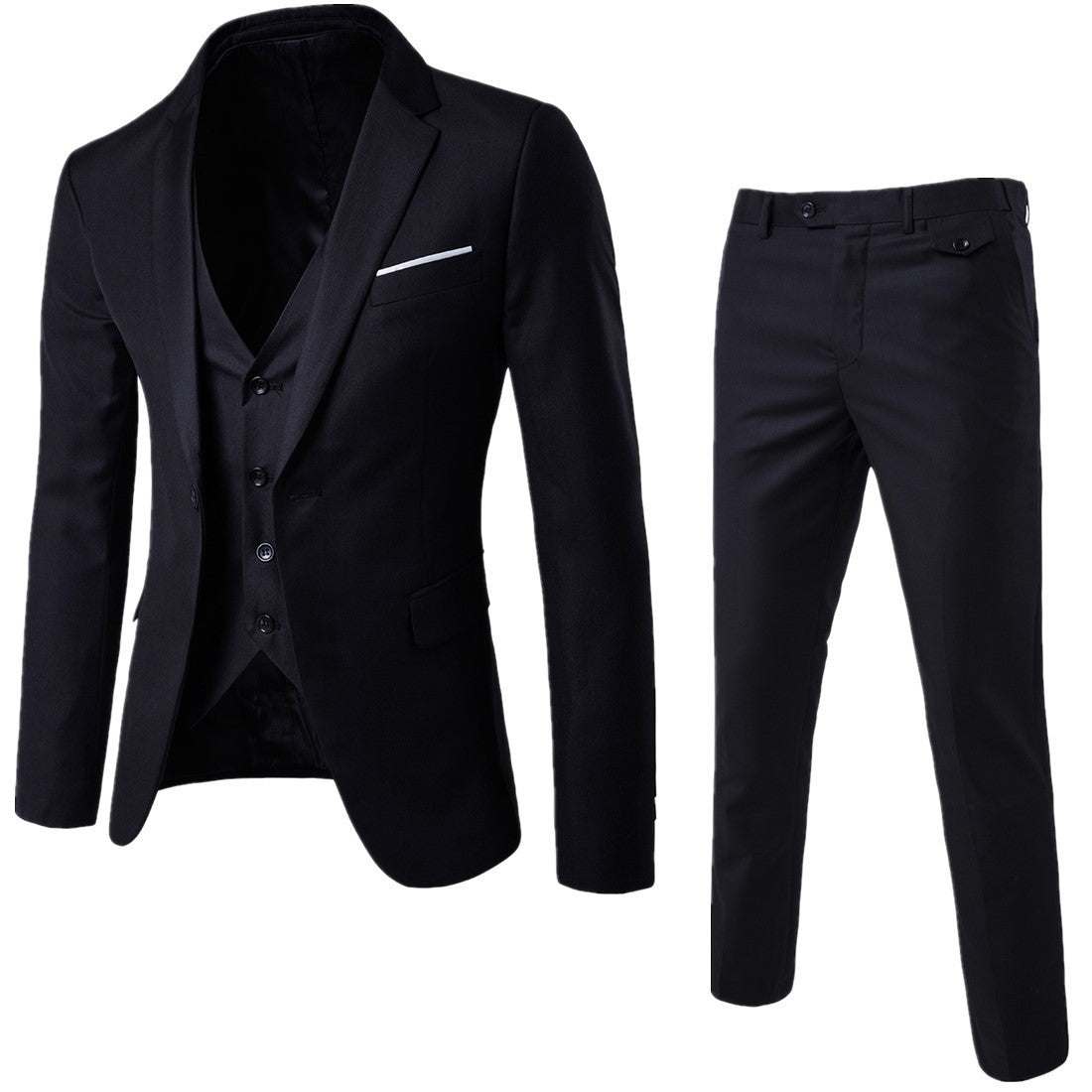Men's Three-Piece Slim Fit Suit