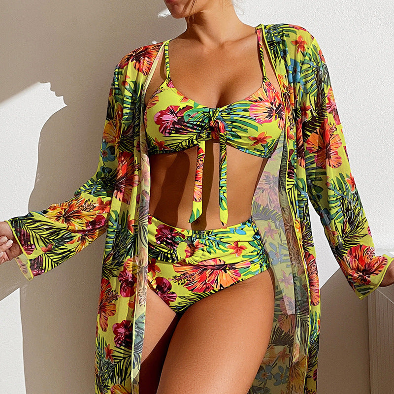 Long-sleeved blouse Swimwear Set