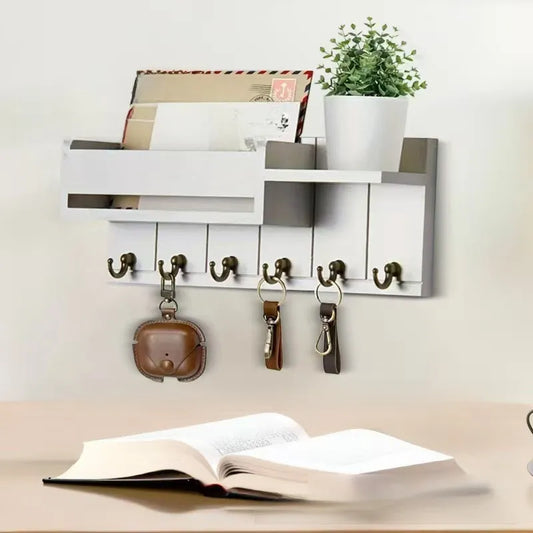 Wall-mounted key rack