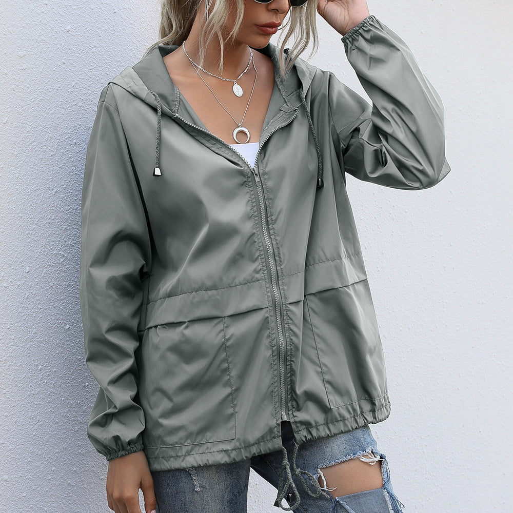 Lightweight Zipper Hoodie Jacket