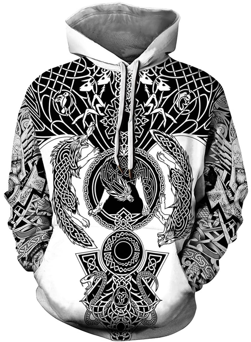 3D Digital Printing Hooded Sweatshirt