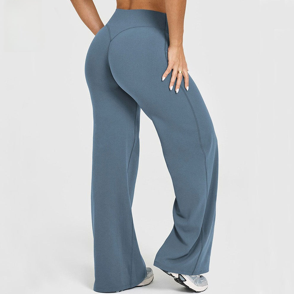 Pantalones rectos y anchos 