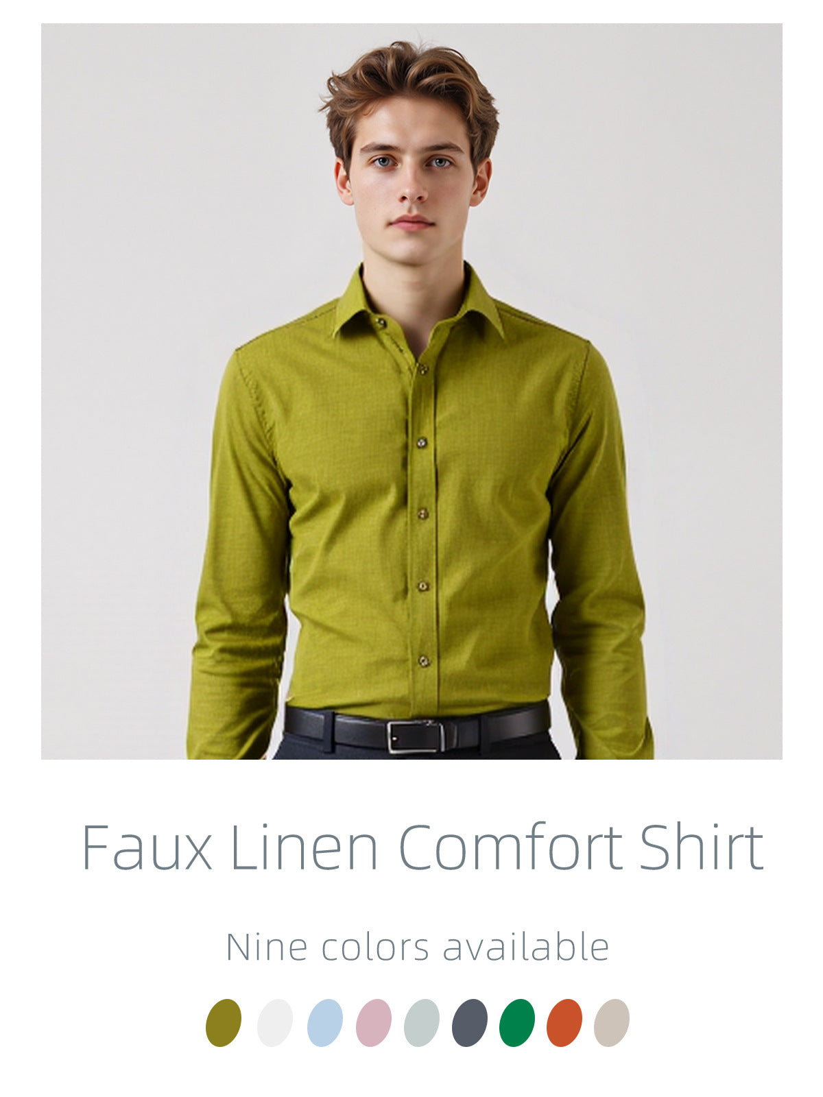 Mens Long Sleeve Business Shirt