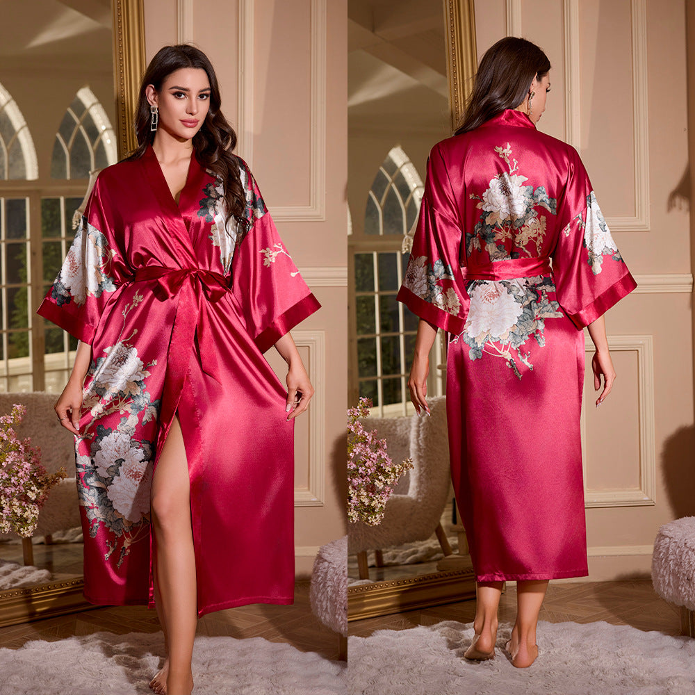 Womens Ice Silk Nightgown