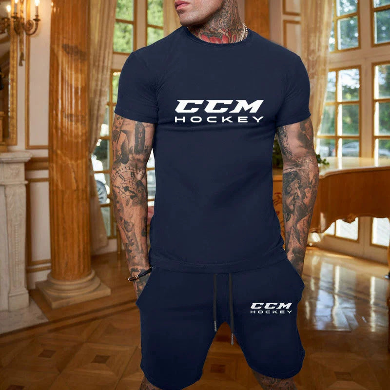 Men's Cotton T-Shirt and Shorts Set