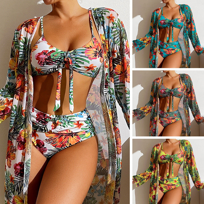 Long-sleeved blouse Swimwear Set