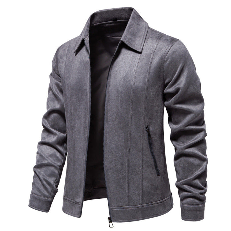Stylish and modern lapel collar men's jacket