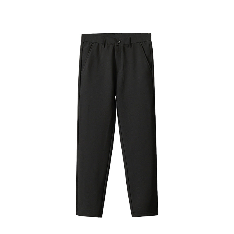 straight-leg suit pants