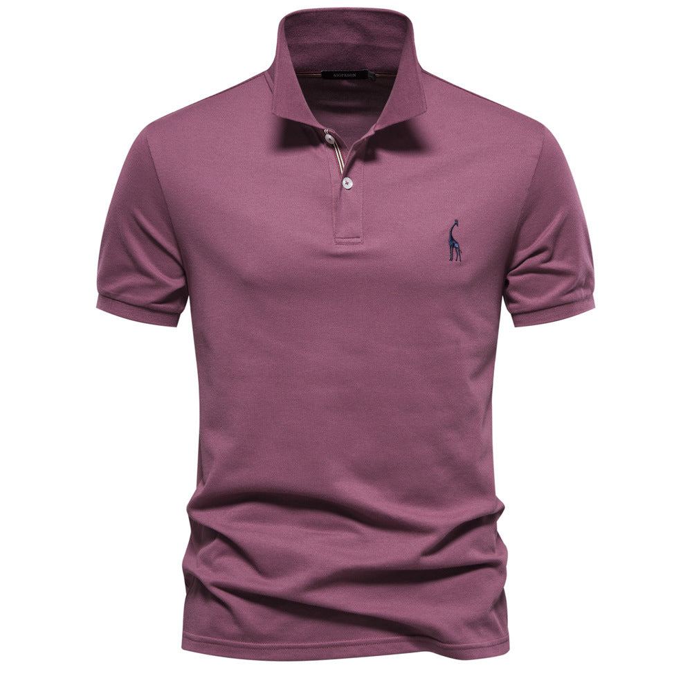 Men's Cotton Embroidered Polo Shirt