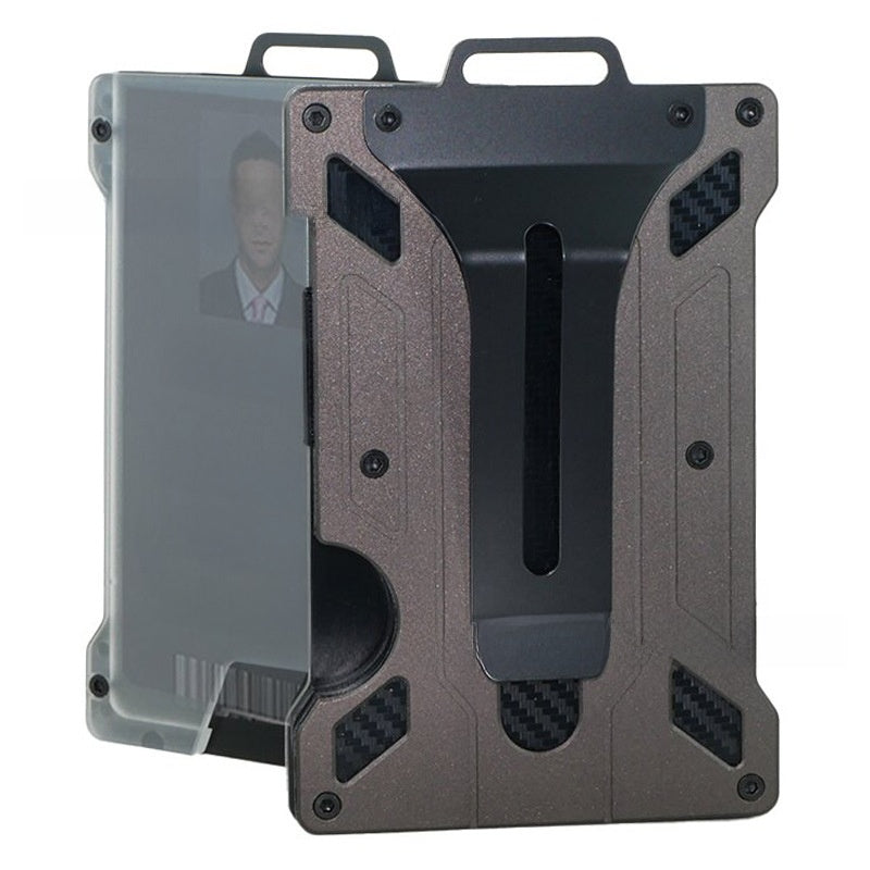 Aluminum alloy business card holder