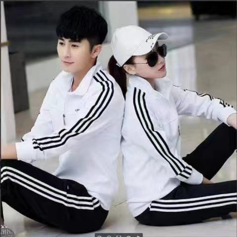 Casual Sports Suit Stand Collar Cardigan and Pants Set