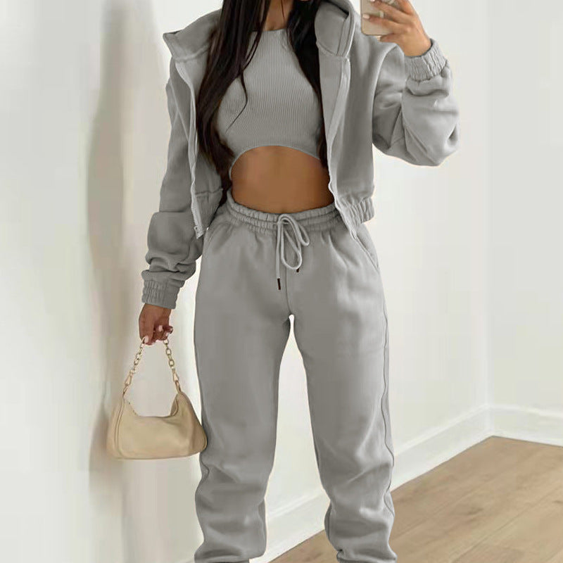 Women's Casual Hooded Sweatshirt and Pants