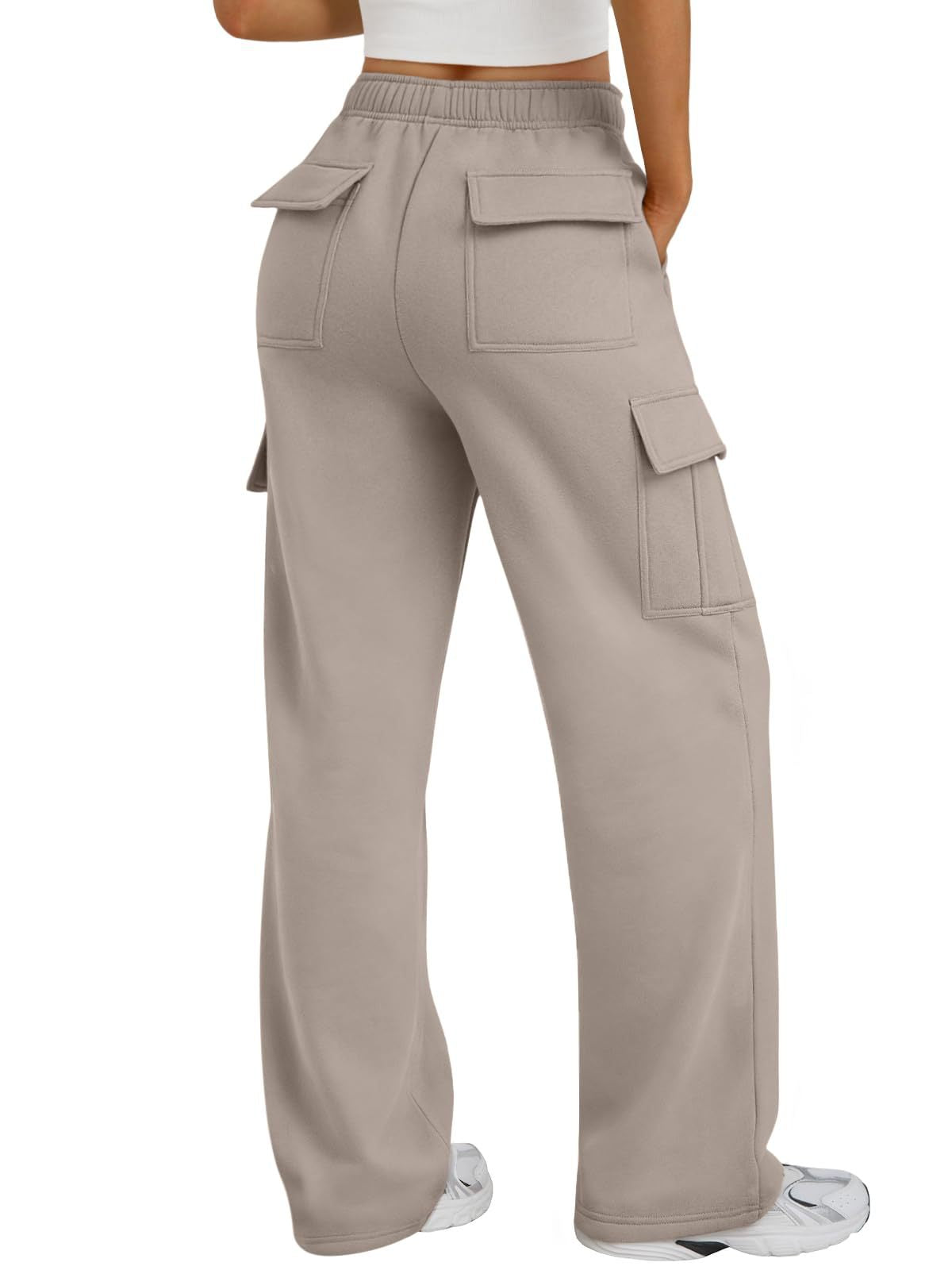 High Waisted Wide Leg Cargo Pants