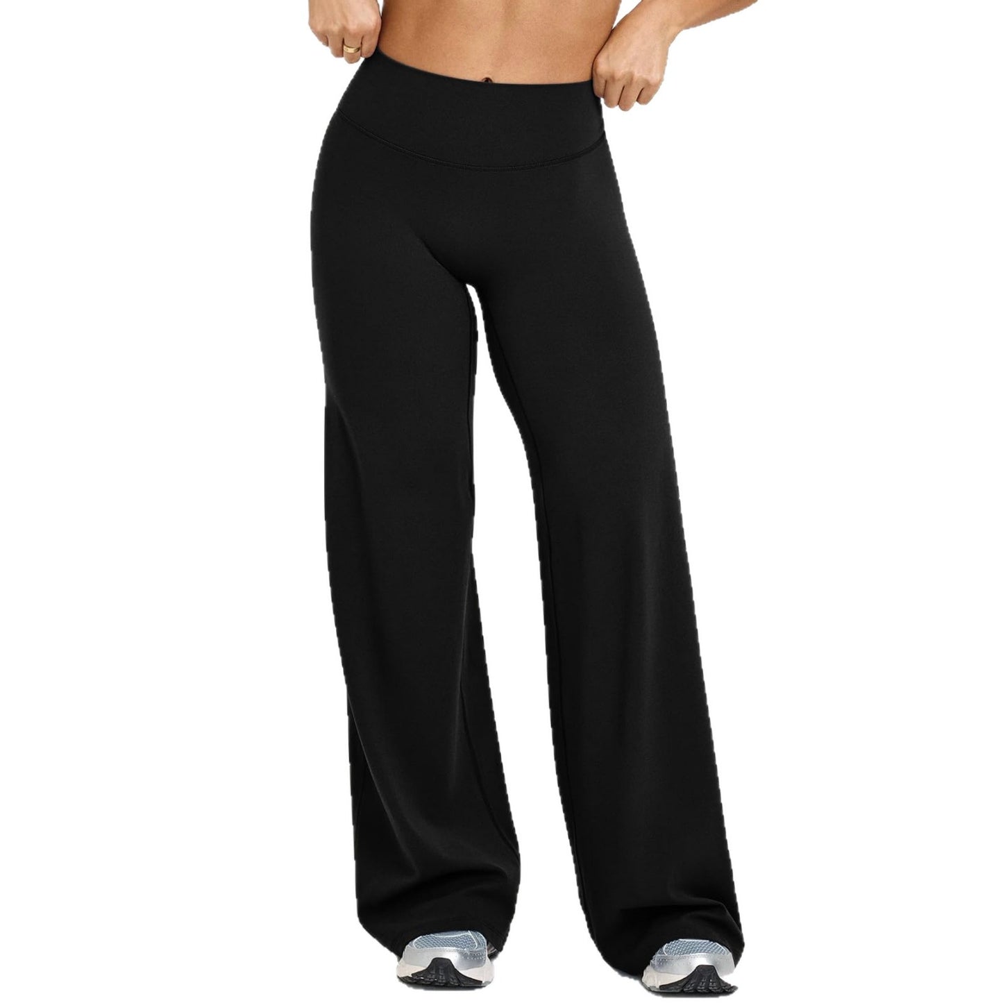 Pantalones rectos y anchos 