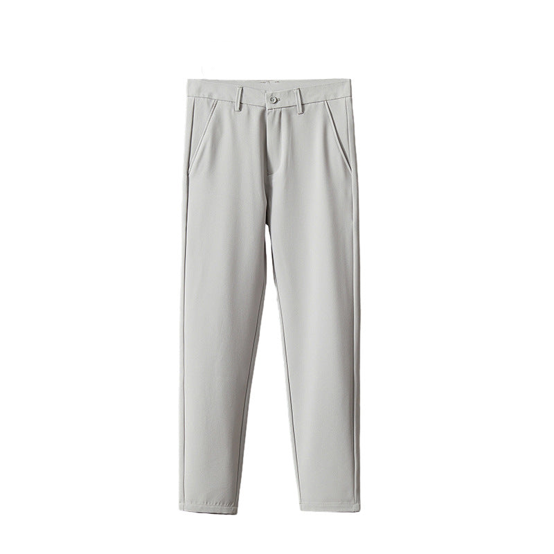 straight-leg suit pants