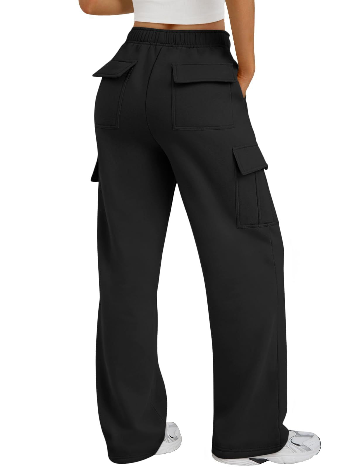 High Waisted Wide Leg Cargo Pants