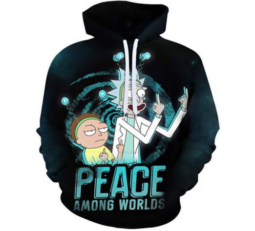 3D Digital Printing Hooded Sweatshirt