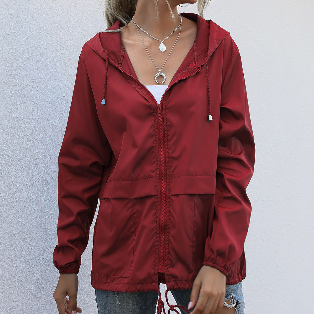 Lightweight Zipper Hoodie Jacket