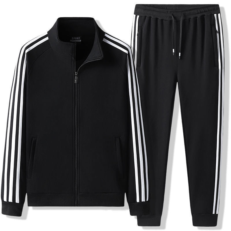 Casual Sports Suit Stand Collar Cardigan and Pants Set