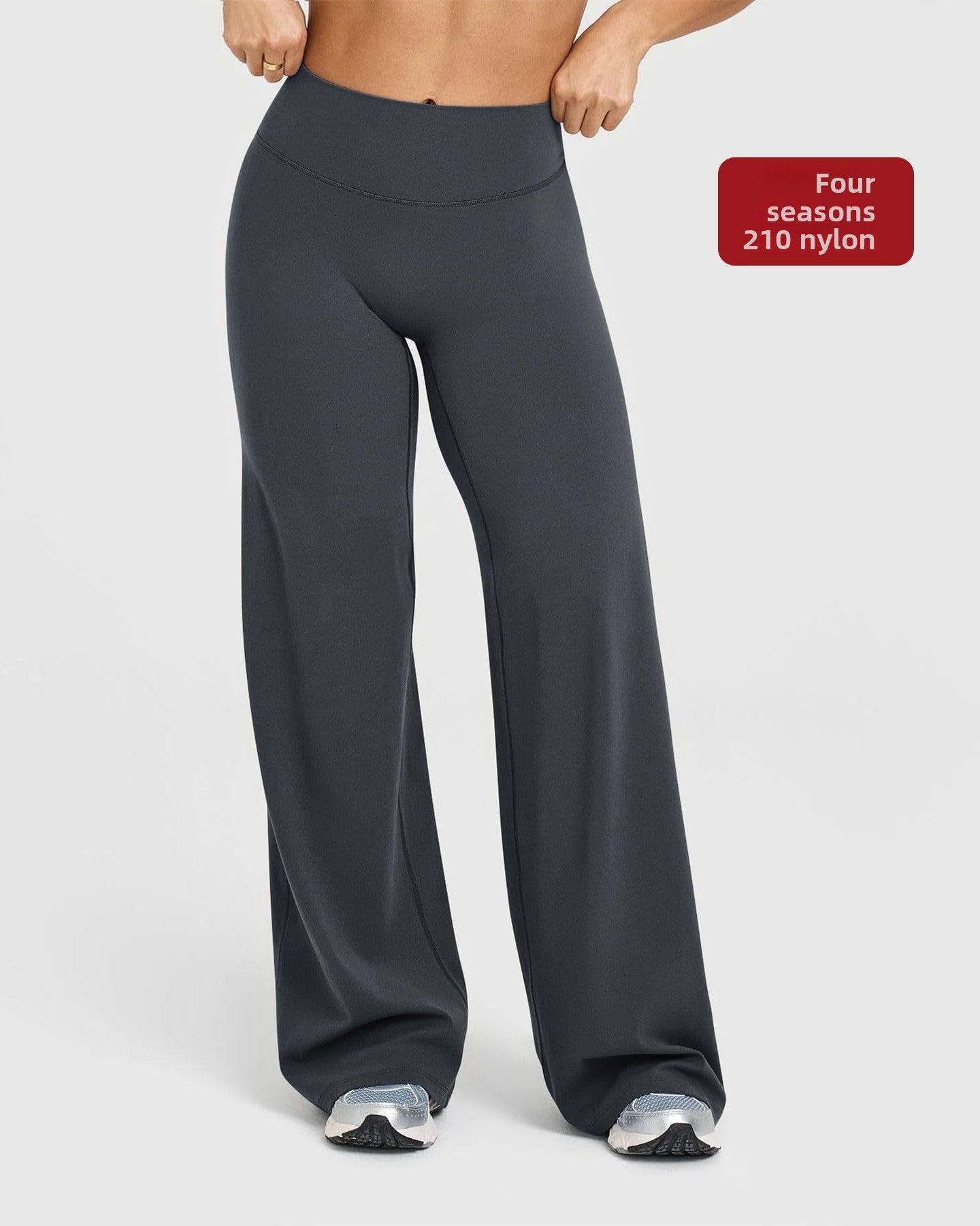 Pantalones rectos y anchos 