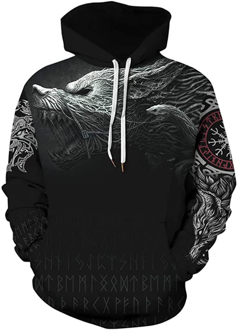 3D Digital Printing Hooded Sweatshirt