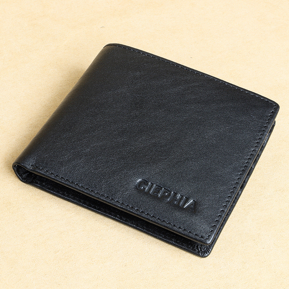 European retro aesthetic Leather Wallet