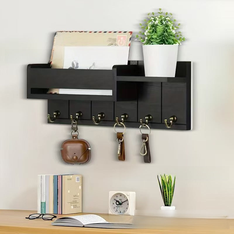 Wall-mounted key rack