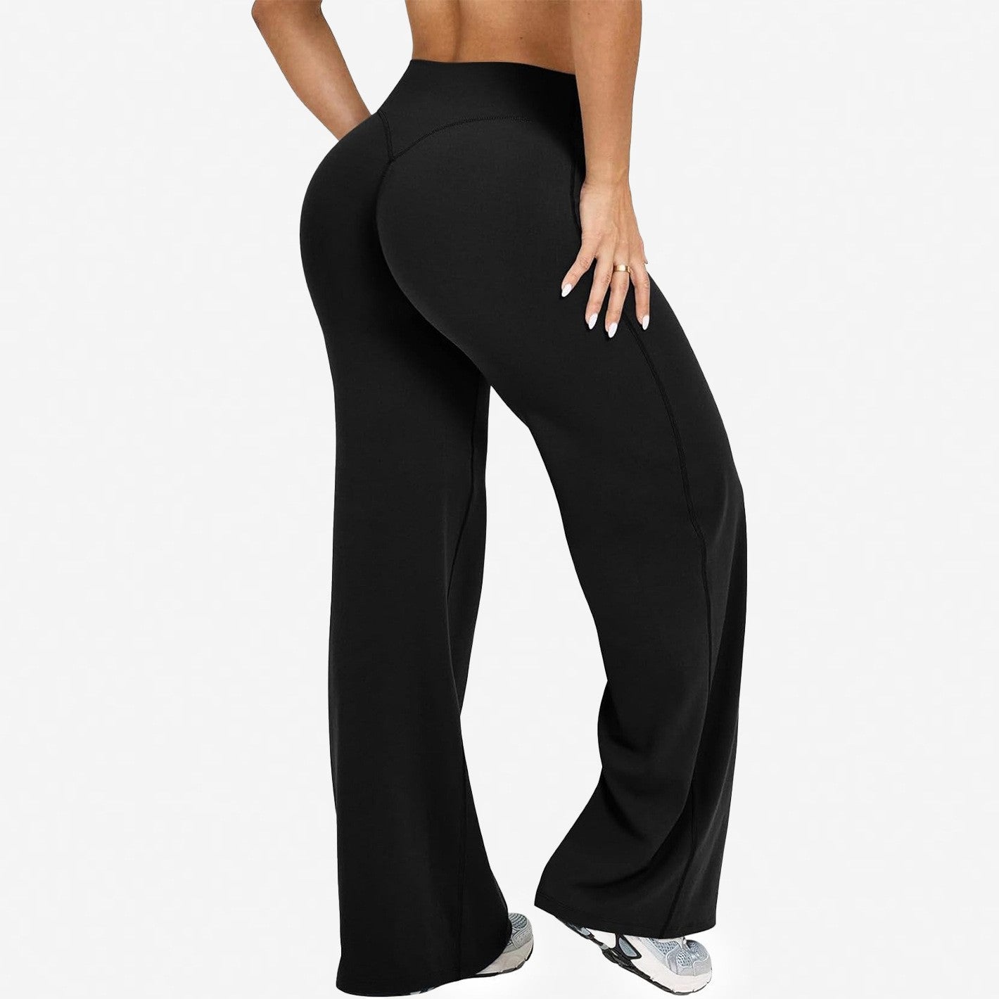 Pantalones rectos y anchos 