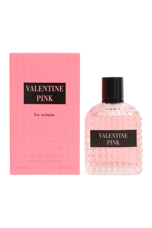 VALENTINE PINK SPRAY PERFUME EAU DE TOILETTE FOR WOMEN - 3.4 FL.OZ