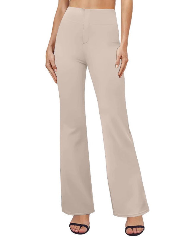 Pantalones deportivos de pierna ancha para mujer 