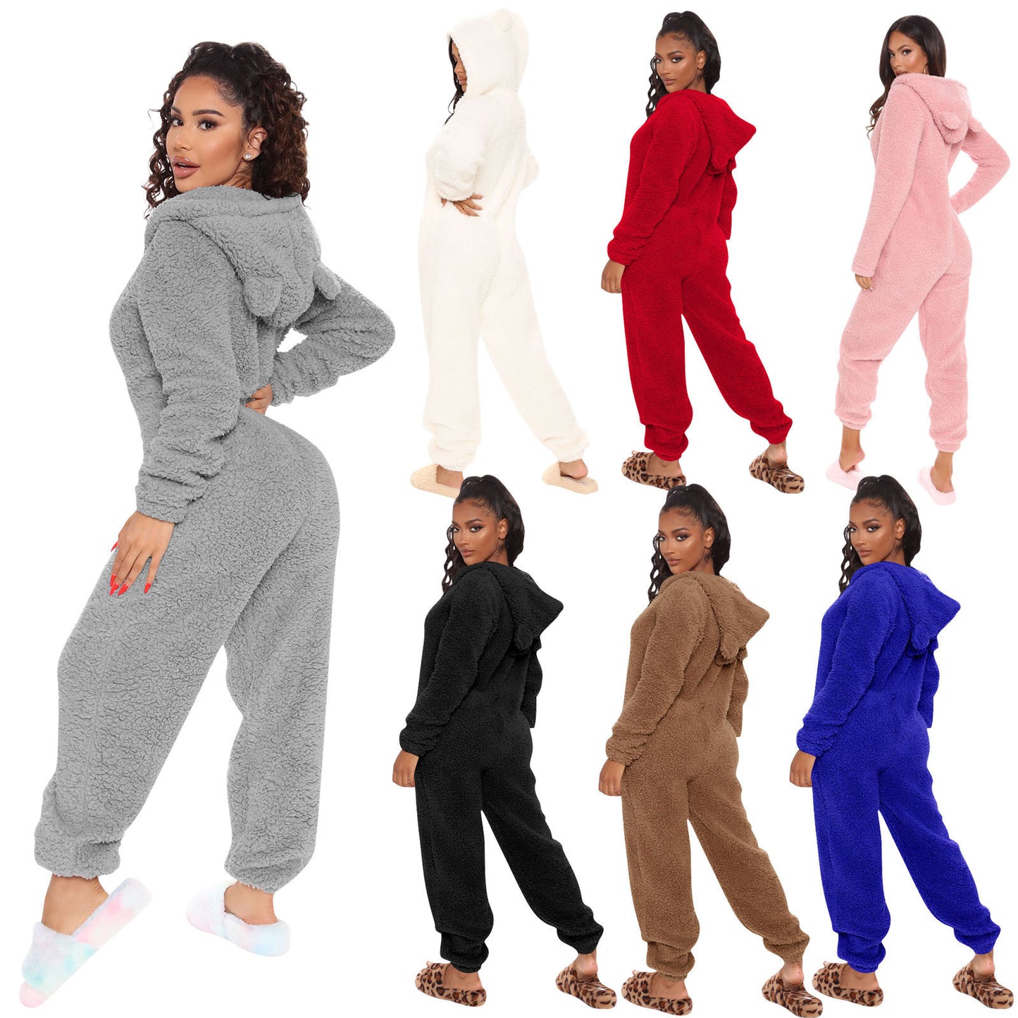 Plush Jumpsuit Loungewear