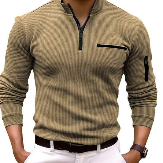 Mens Striped Short Sleeve Polo Shirt
