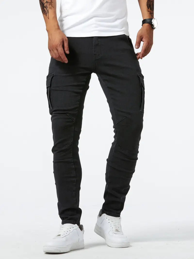 Mens Skinny Jeans with Side Pockets