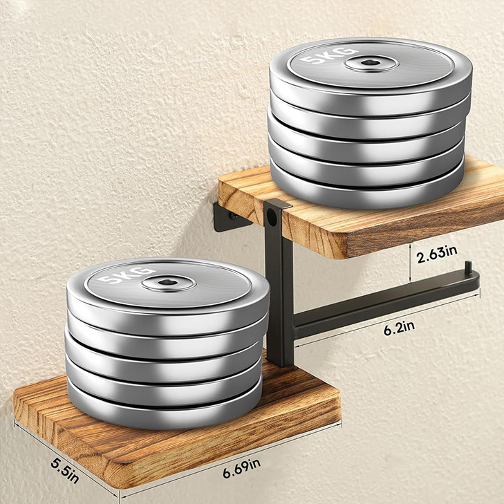 Foldable Wood Bathroom Storage Rack