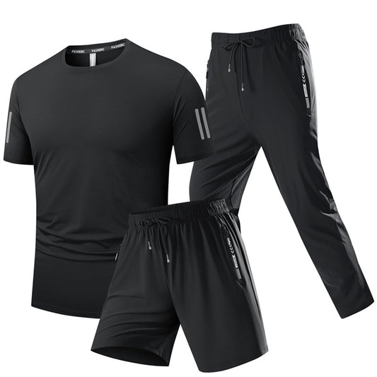 Ice silk fabric Casual short-sleeve