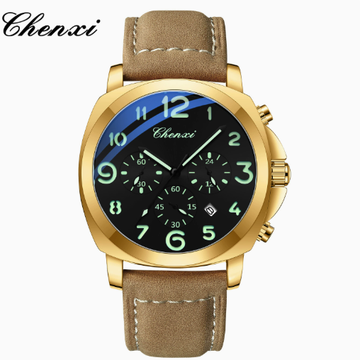 Multifunctional Mens Watch with Luminous Dial