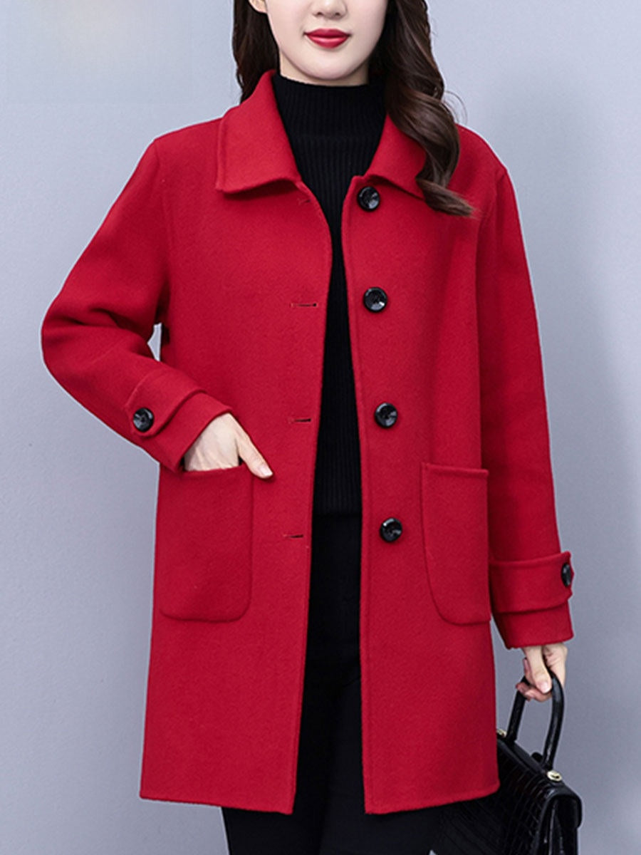 Women's Classic mid-length wool coat