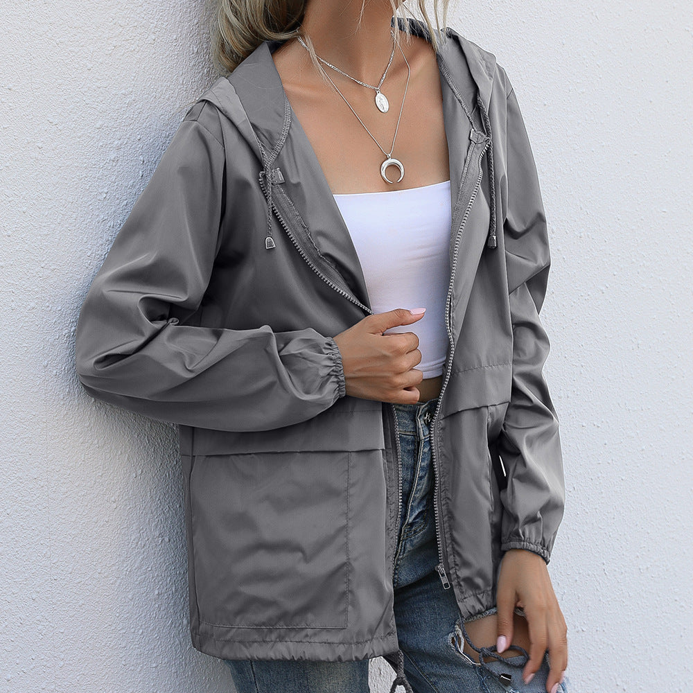 Lightweight Zipper Hoodie Jacket